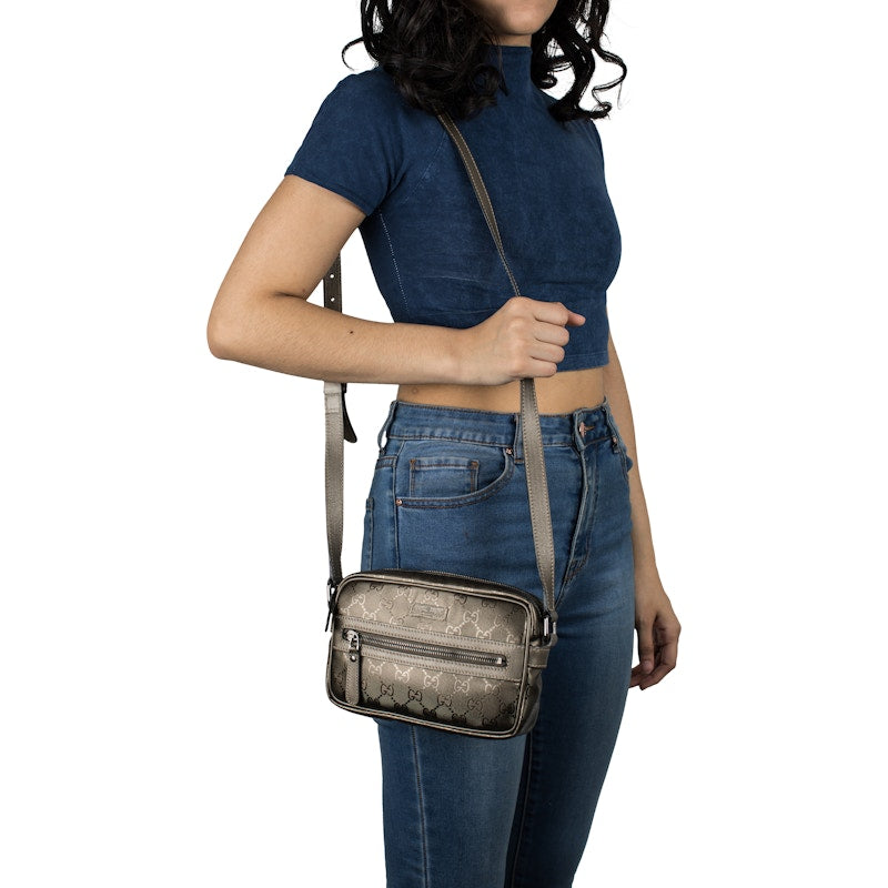 Gucci Crossbody Monogram GG Imprime Grey
