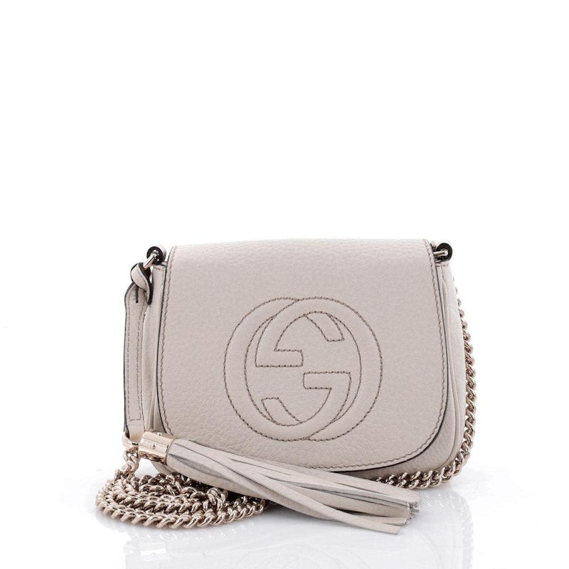 Gucci Soho Chain Crossbody Small Off White