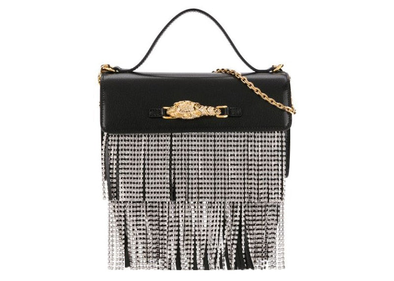 Gucci Crystal Embellished Crossbody Bag Black