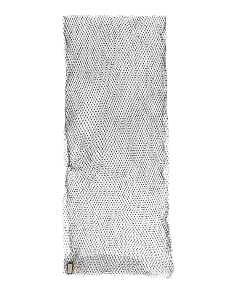 Gucci Crystal Embellished Fishnet Shawl Black