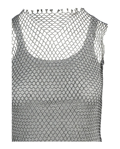 Gucci Crystal Embellished Tank Top Grey