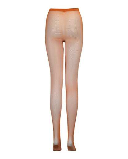Gucci Crystal Pin Fishnet Tights Orange