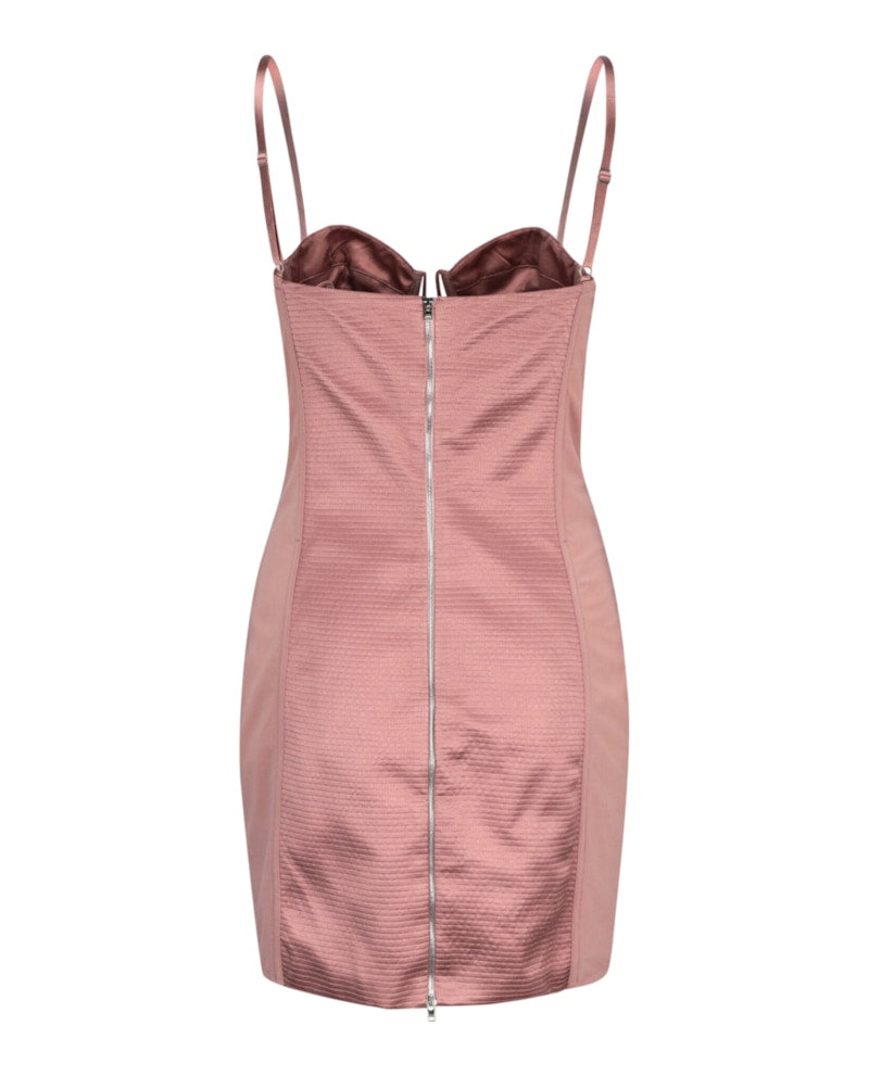 Gucci Cutout Silk Duchesse Dress Light Pink