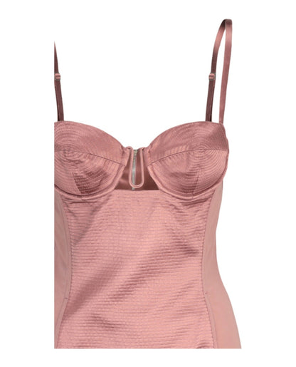 Gucci Cutout Silk Duchesse Dress Light Pink