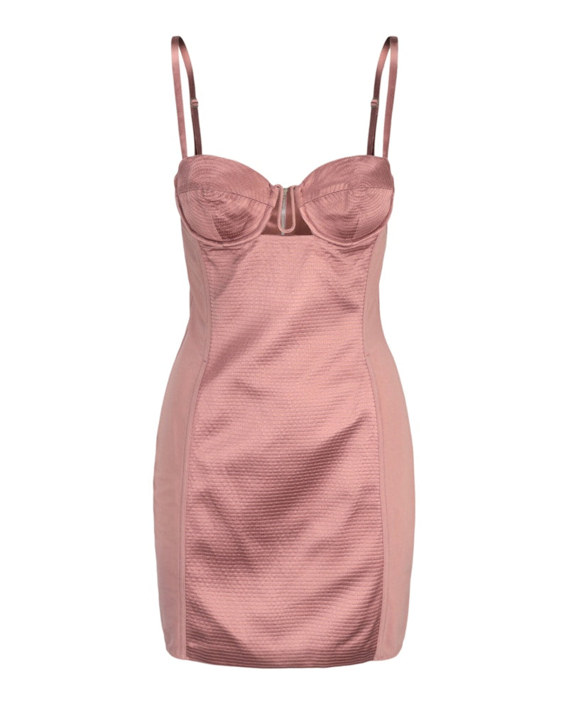 Gucci Cutout Silk Duchesse Dress Light Pink