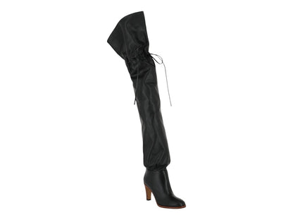 Gucci Deauville Cinched Over-the-Knee Boots Black (Women's)