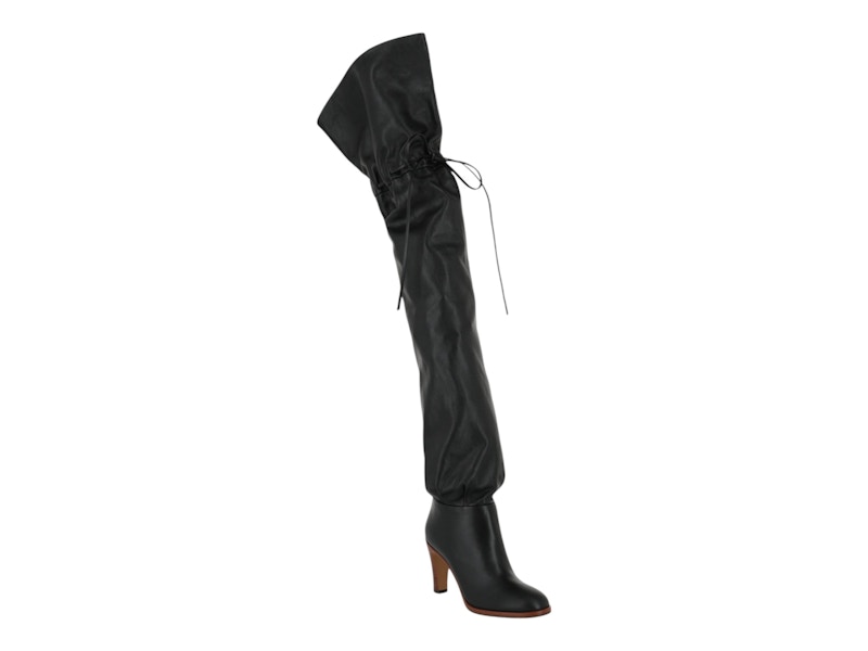 Gucci Deauville Cinched Over-the-Knee Boots Black (Women's)