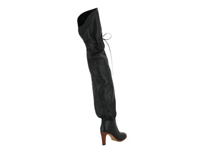 Gucci Deauville Cinched Over-the-Knee Boots Black (Women's)