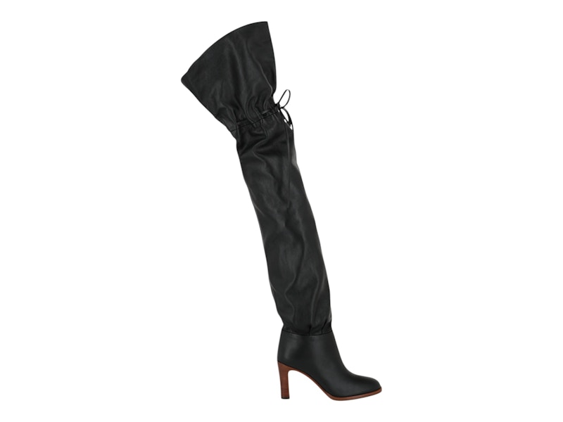 Gucci Deauville Cinched Over-the-Knee Boots Black (Women's)