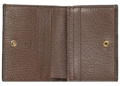Gucci Diana Jumbo GG Card Case Camel/Ebony