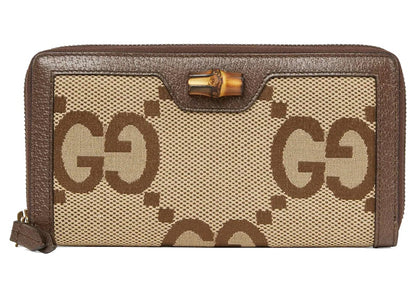 Gucci Diana Jumbo GG Wallet Camel/Ebony