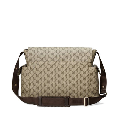 Gucci Diaper Bag Crossbody GG Supreme Brown