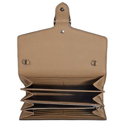 Gucci Dionysus Chain Wallet GG Supreme Beige/Ebony