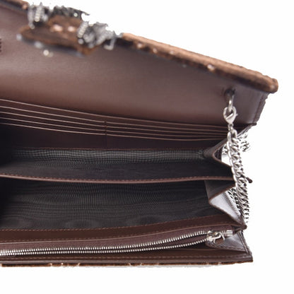 Gucci Dionysus Chain Wallet GG Wallet Mini Brown