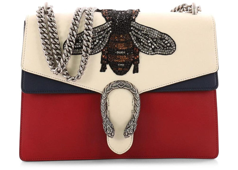Gucci Dionysus Shoulder Bag Bee Medium Red/White/Blue