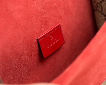 Gucci Dionysus GG Supreme Suede Mini Red