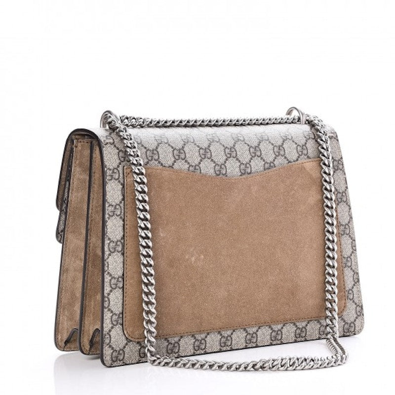 Gucci Dionysus Monogram GG Supreme Medium Taupe