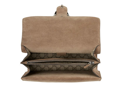 Gucci Dionysus Shoulder Bag Small GG Supreme Beige/Ebony