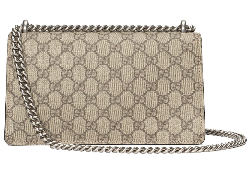 Gucci Dionysus Shoulder Bag Small GG Supreme Canvas Beige/Ebony
