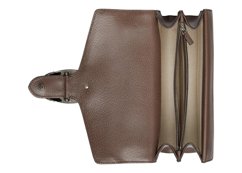 Gucci Dionysus Shoulder Bag Small Jumbo GG Camel/Ebony