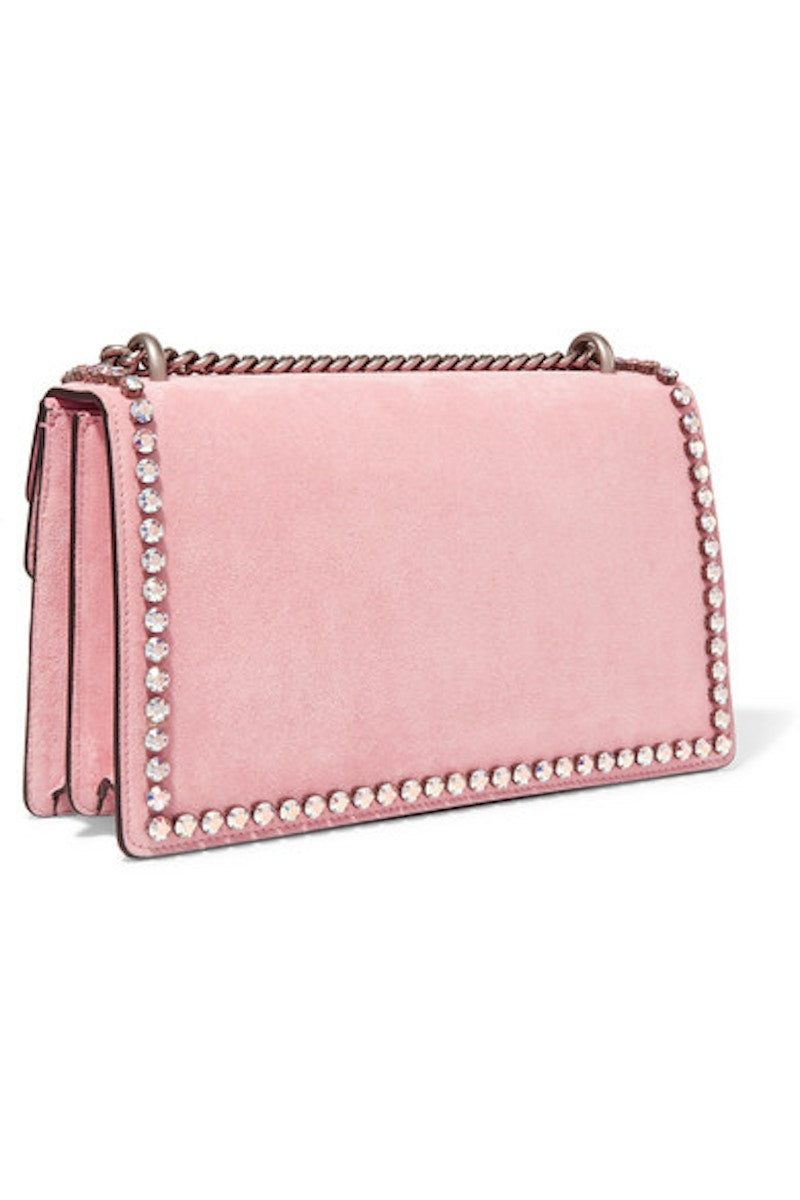 Gucci Dionysus Shoulder Bag Crystals Medium Pink Peony