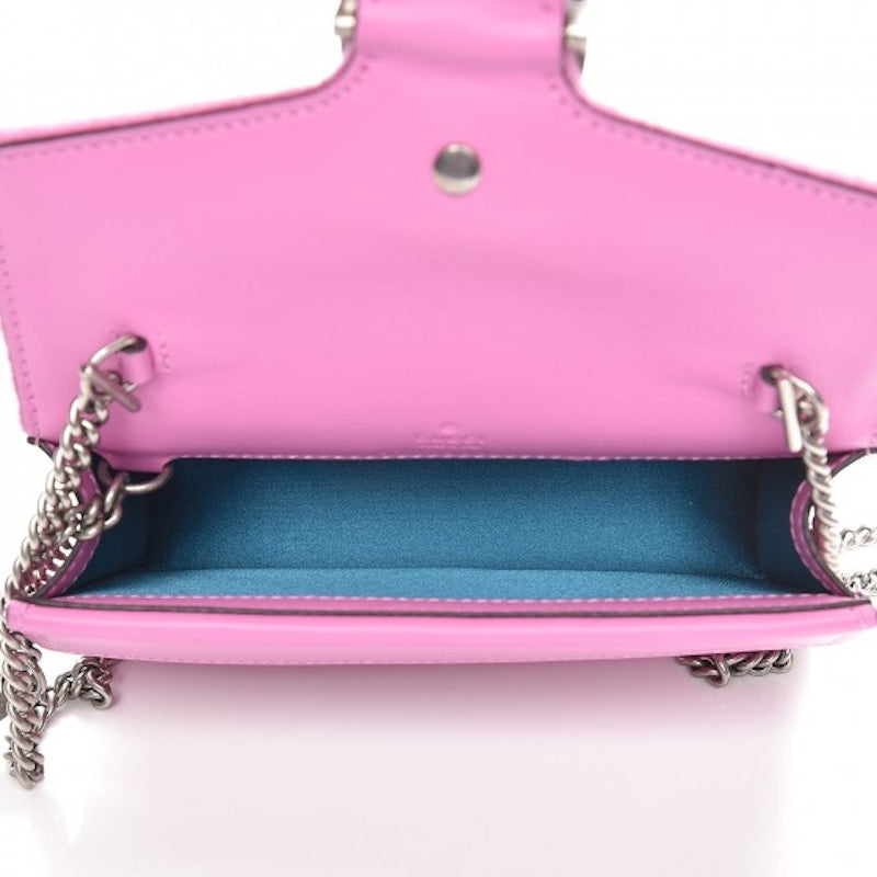 Gucci Dionysus Crystal Lined Super Mini Pink