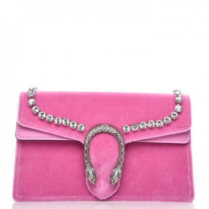 Gucci Dionysus Crystal Lined Super Mini Pink