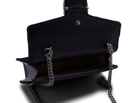Gucci Dionysus Velvet Crystal Super Mini Black
