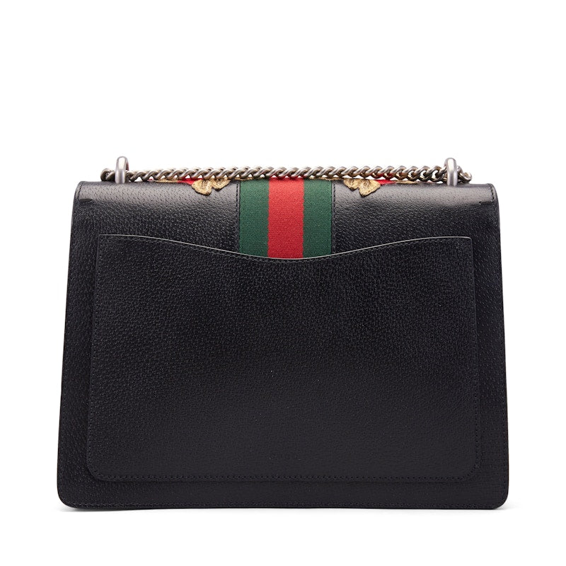 Gucci Dionysus Shoulder Bag Web Embroidered Medium Black