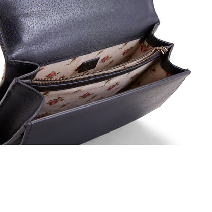 Gucci Dionysus Shoulder Bag Web Embroidered Medium Black