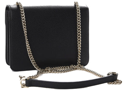 Gucci Dollar Interlocking GG Shoulder Bag Small Black