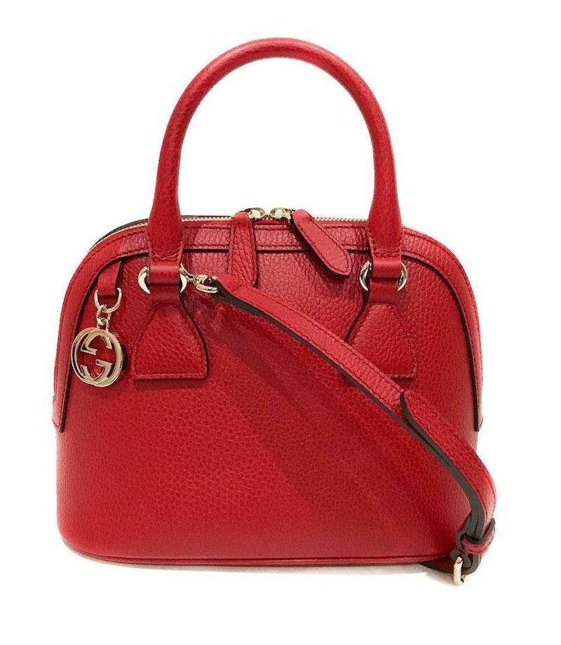 Gucci Dome Crossbody GG Charm Medium Red