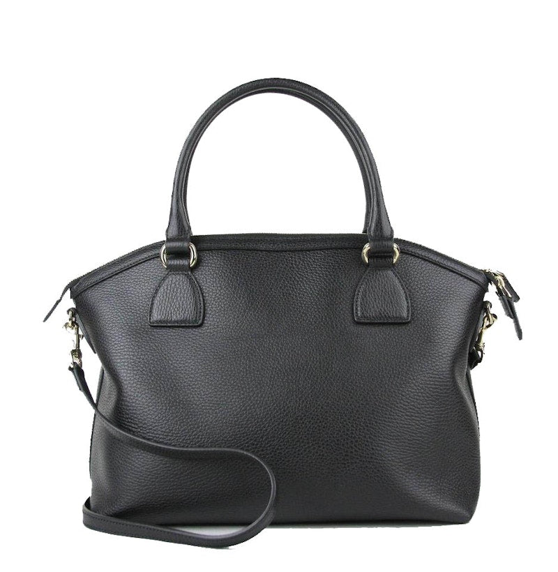 Gucci Dome Handbag GG Charm Black