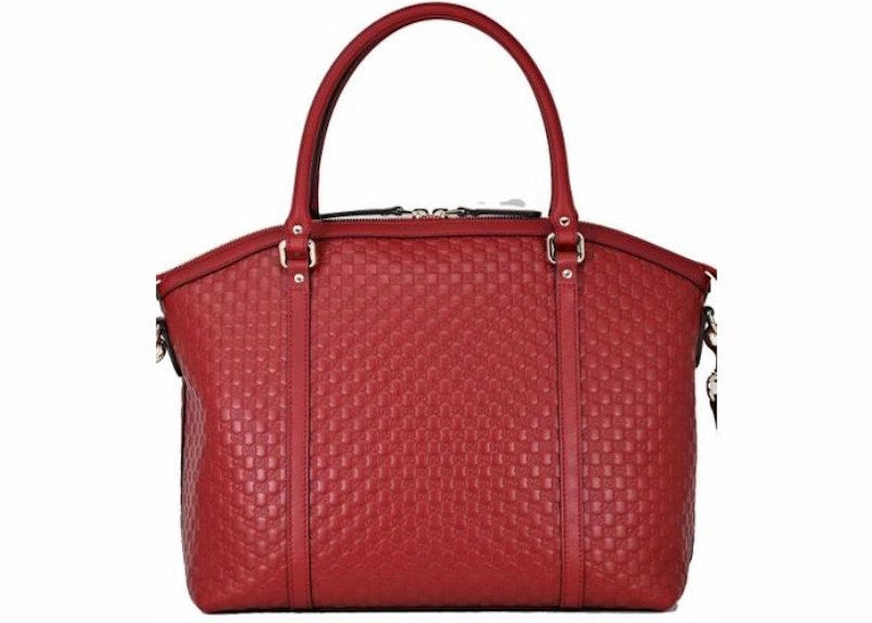 Gucci Dome Shoulder Bag MicroGuccissima Red