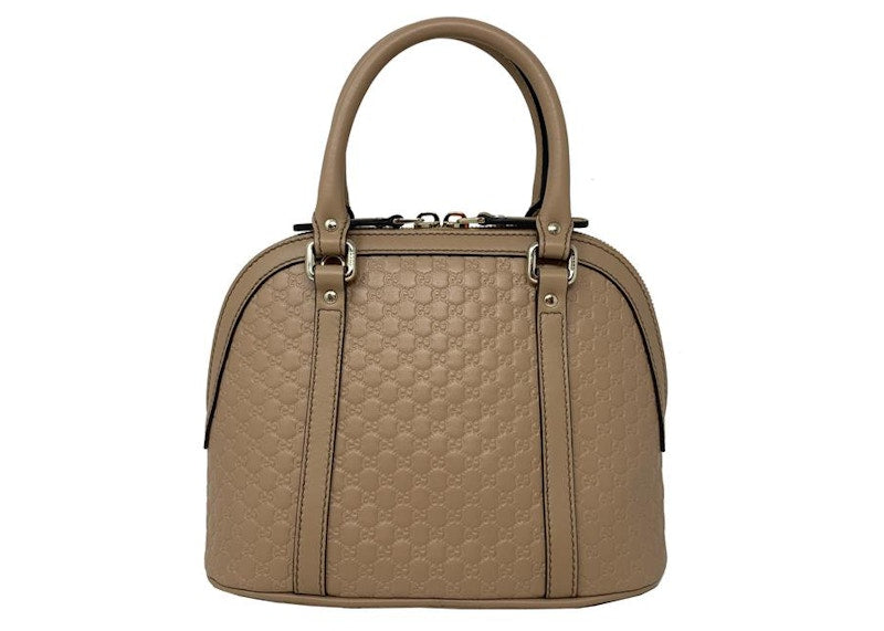 Gucci Dome Top Handle Microguccissima Mini Beige