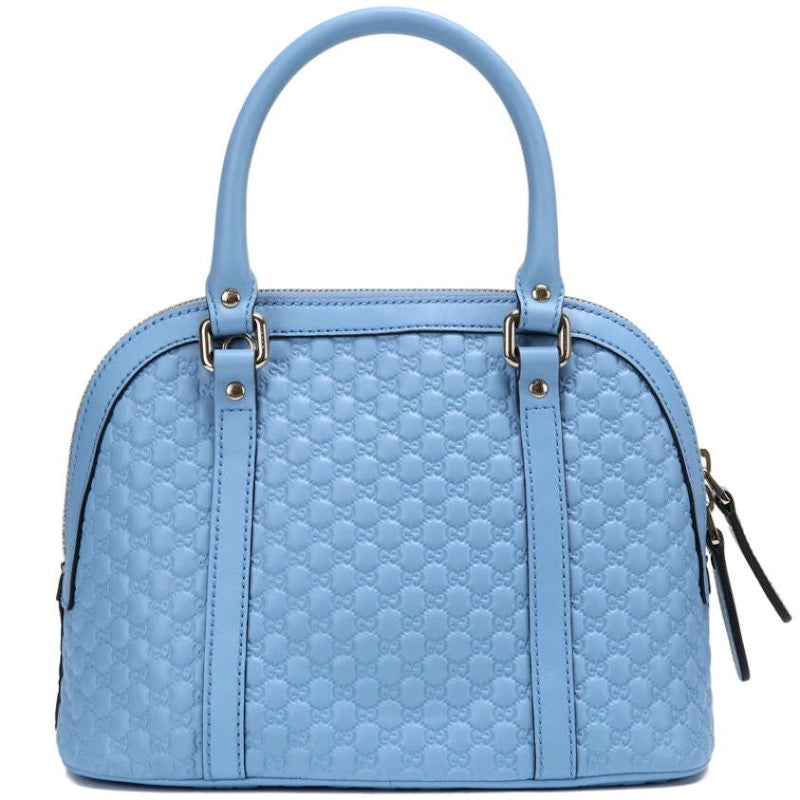 Gucci Dome Top Handle Microguccissima Small Mineral Blue