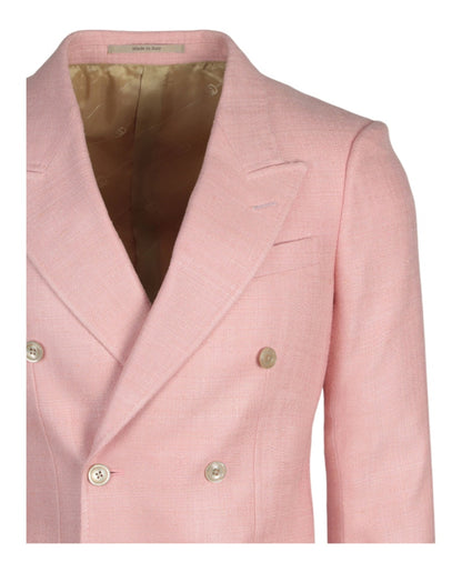 Gucci Double Breasted Blazer Pink