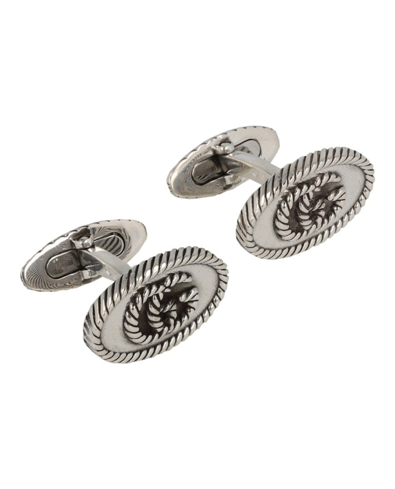 Gucci Double G Cufflinks Silver