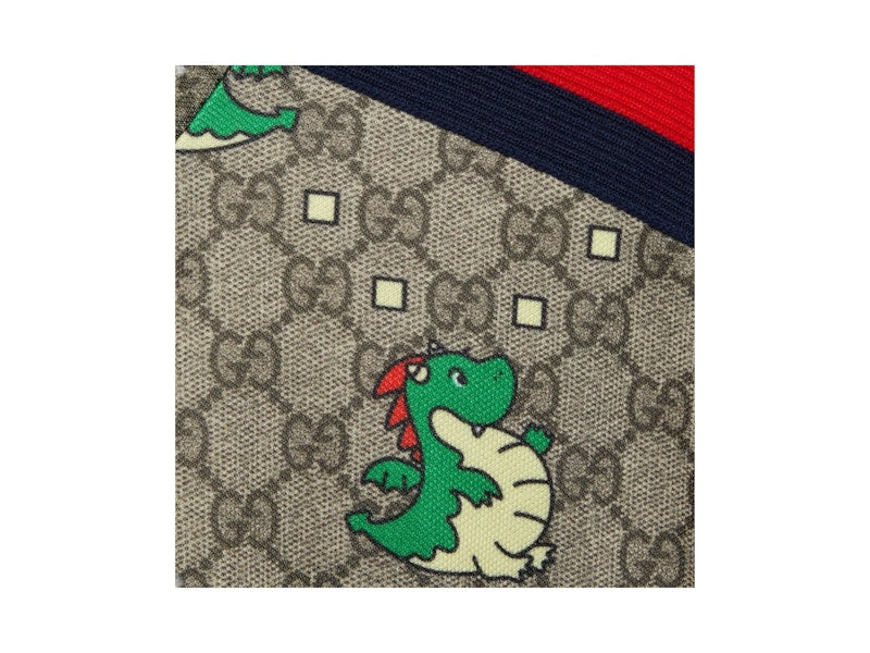 Gucci Dragon Print Cropped Jersey Jacket (Women's) Ebony