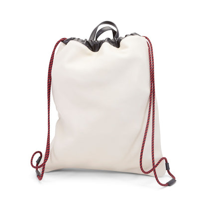 Gucci Drawstring Backpack Vintage Logo White