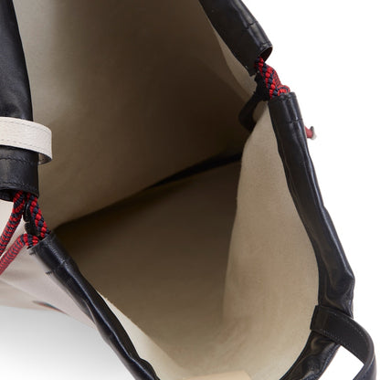 Gucci Drawstring Backpack Vintage Logo White