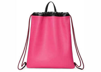 Gucci Drawstring Backpack Vintage Logo Pink