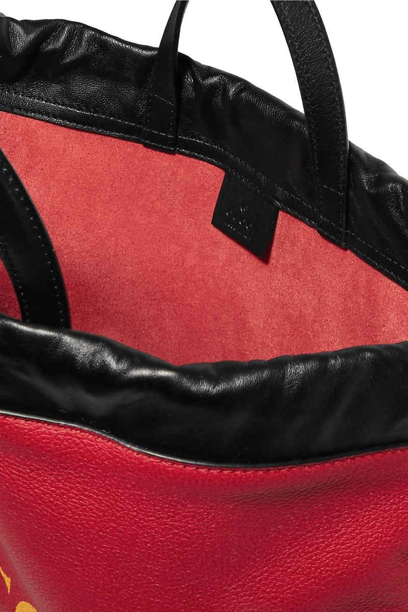 Gucci Drawstring Print Red Multicolor
