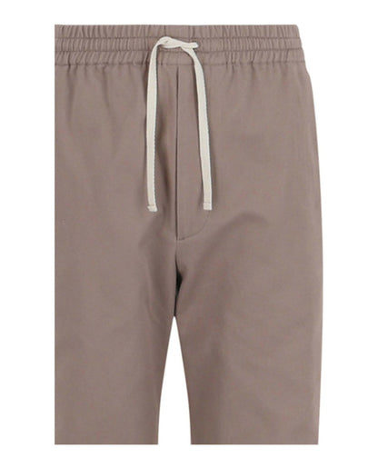 Gucci Drawstring Twill Pants Cream