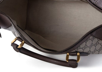 Gucci Duffle Monogram GG Supreme Web Brown