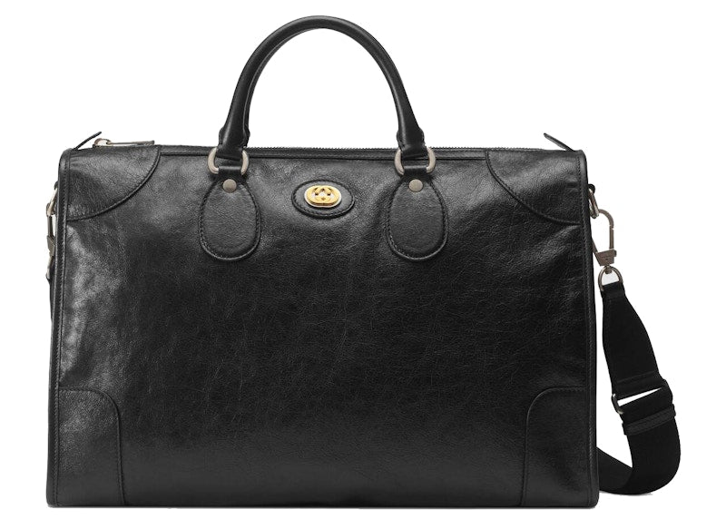 Gucci Duffle Soft Leather Medium Black