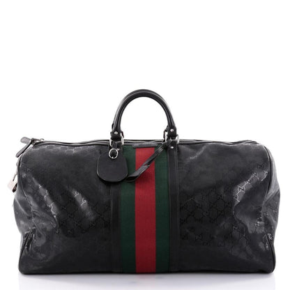 Gucci Duffle GG Web Large Black
