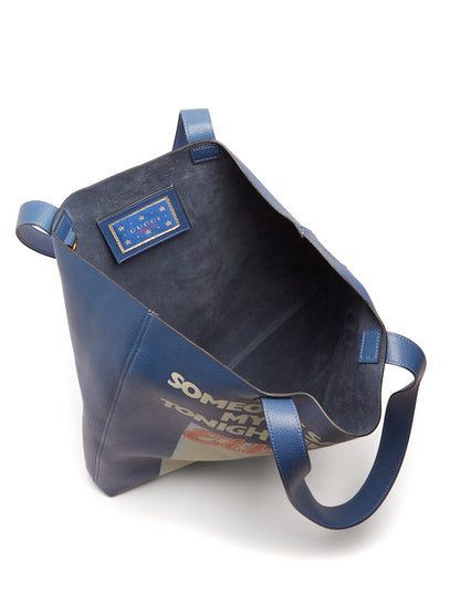 Gucci Elton John Tote "Someone Saved My Life Tonight" Vinyl EP Cover (With Pouch) Blue
