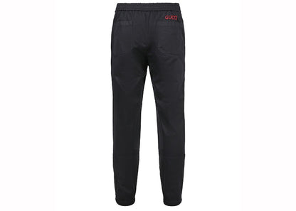 Gucci Embroidered Logo Pants Dark Blue