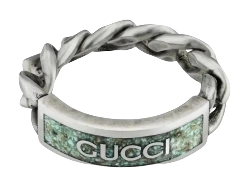 Gucci Enamel Ring Tiffany/Black